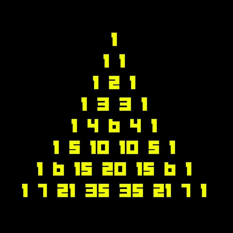 Le triangle de Pascal