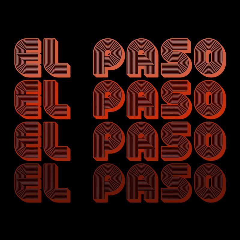 El Paso Gradient Retro Muster