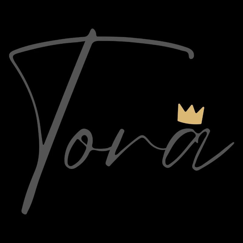 Prinzessin Tora Crown Hemd – Name mit Buchstabe T
