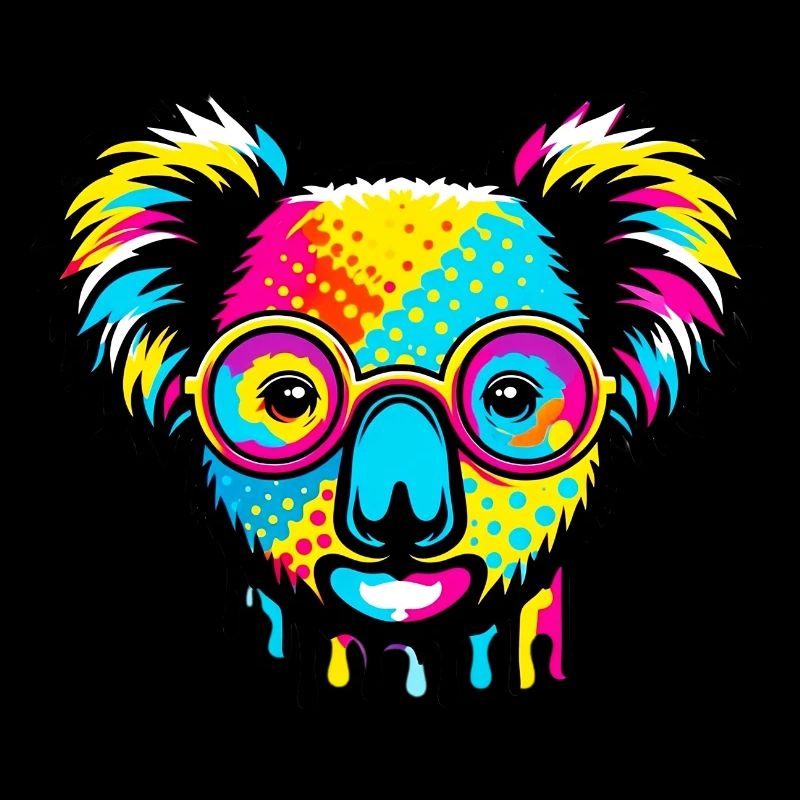 Koala with glasses
