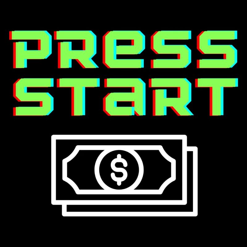 Press Start Retro Arcade Geldschein