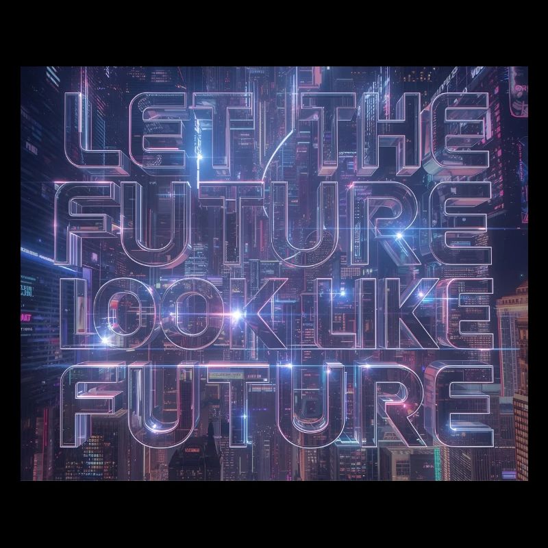 Neon Future Typography