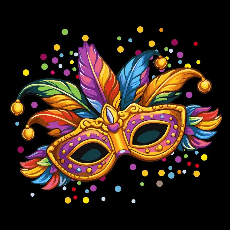 Colourful carnival mask – elegant carnival motif
