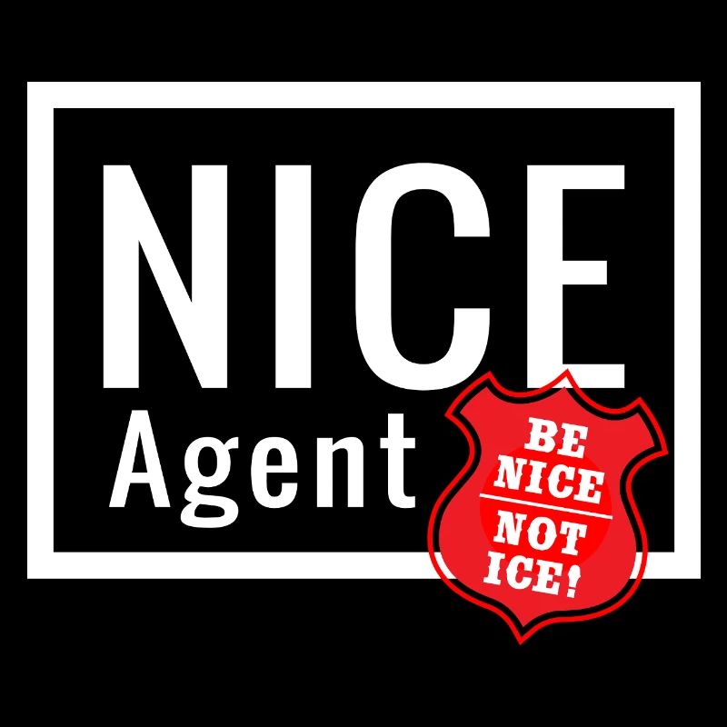 NICE Agent Logo with Statement Be Nice Badge