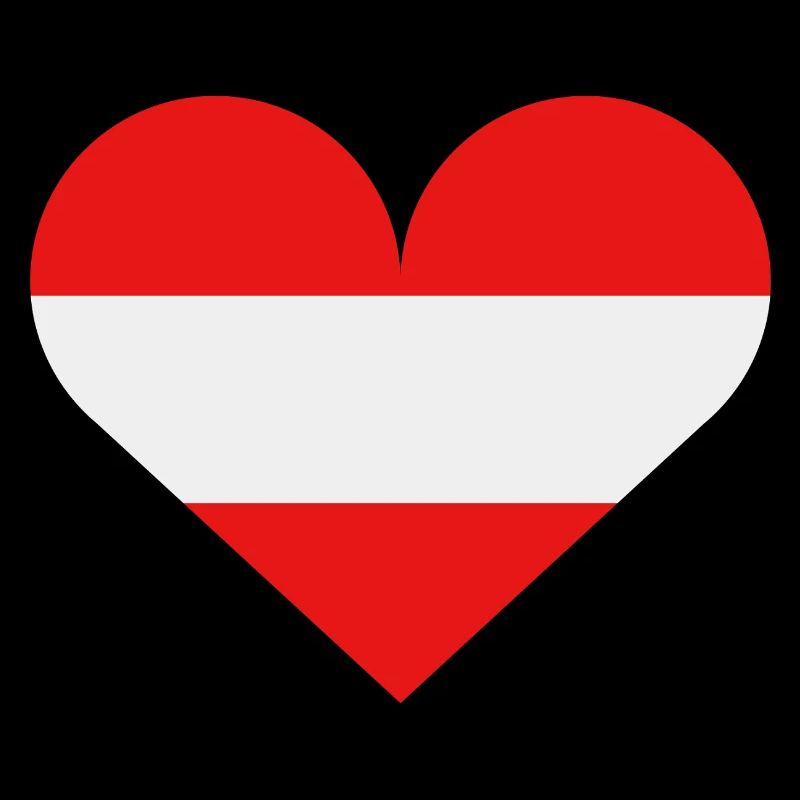 Drapeau du cœur de l’Autriche