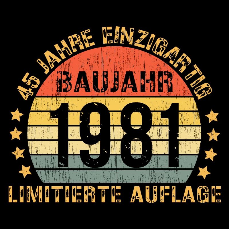 1981 Anniversaire 45 Décorations 45 45 Anniversaire