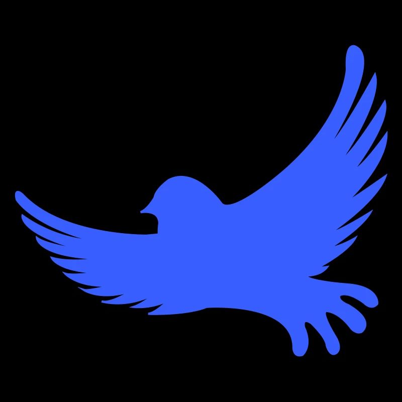 Blue-winged pigeon in flight