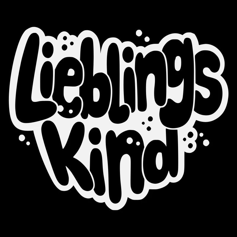 Lieblingskind Bubblige Schrift