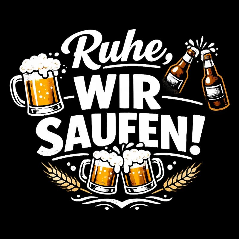 Funny beer saying: Quiet, we drink
