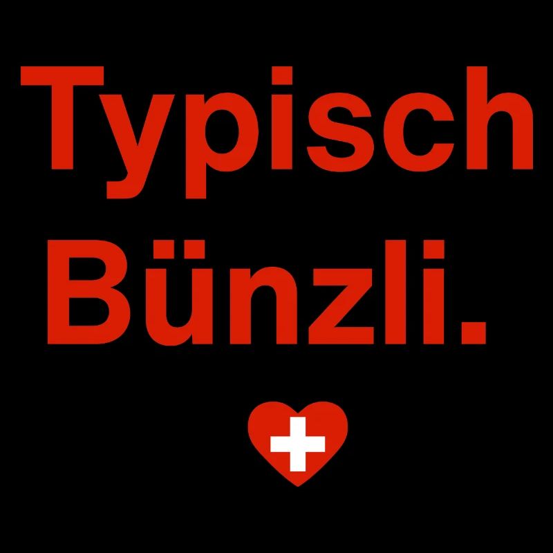 Typisch Bünzli. – Schweizer Minimal-Design