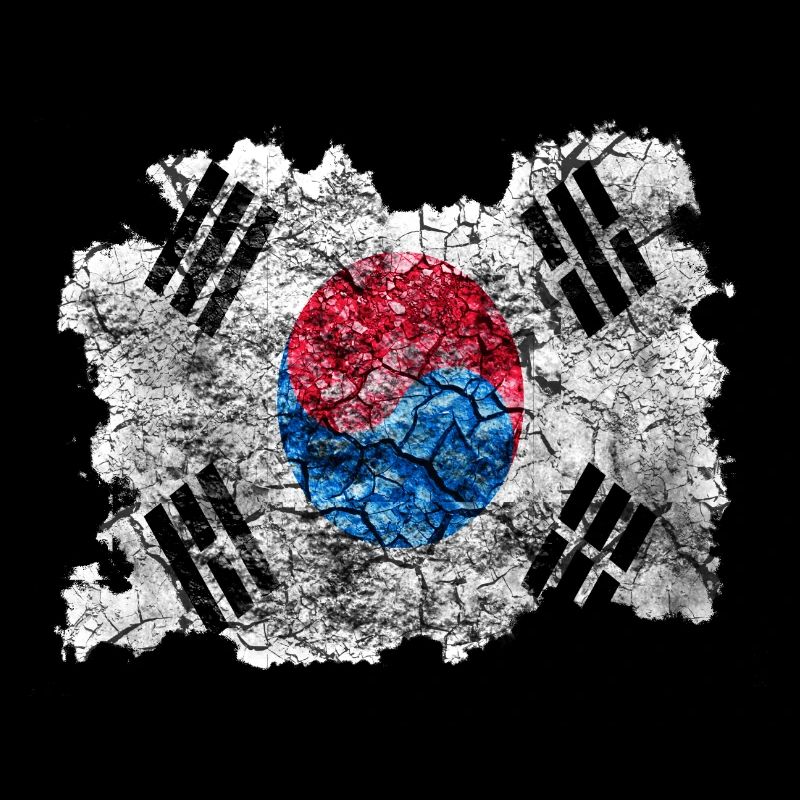 Corée (Sud) Drapeau Vintage