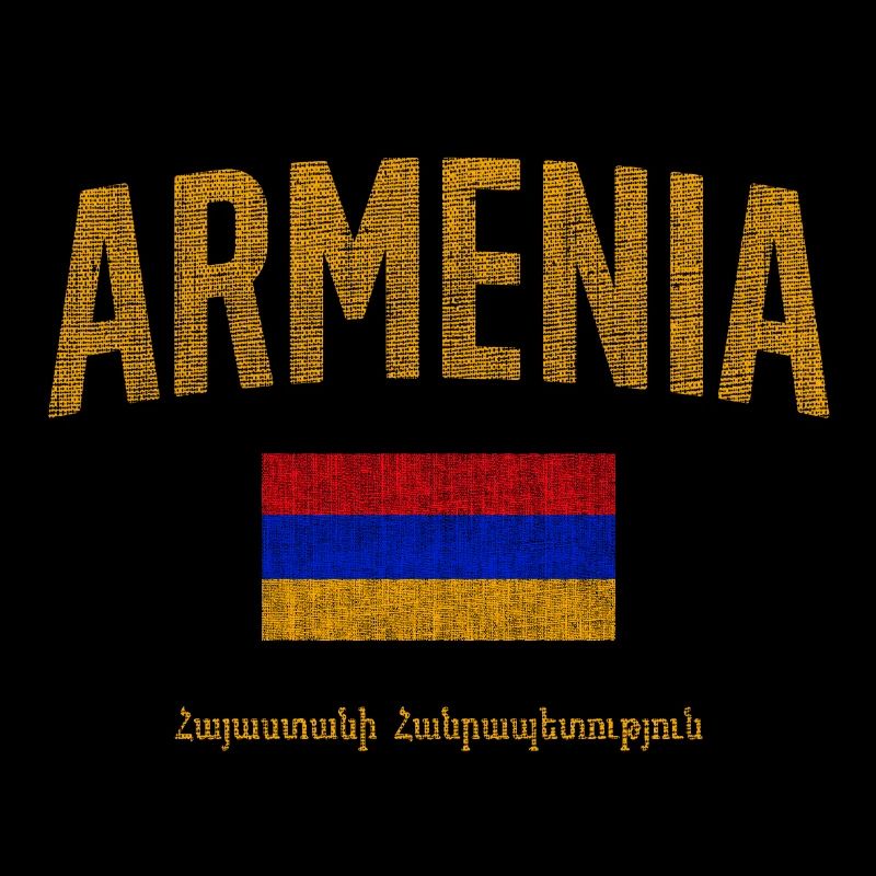 Lettrage du drapeau arménien