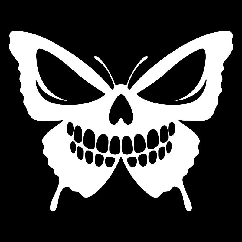 Conception complexe de crâne de papillon