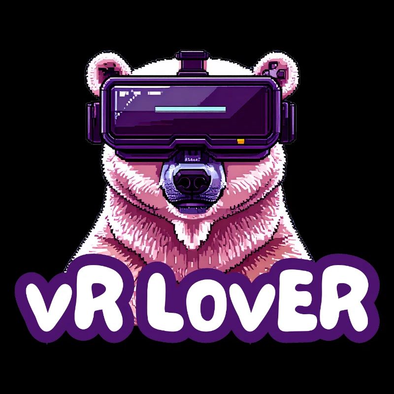 VR Bear with Virtual Reality Glasses