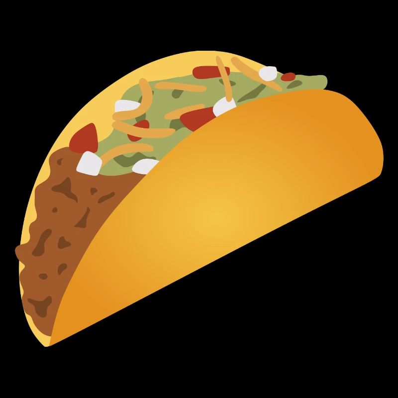 Vibrant Taco Pattern Print
