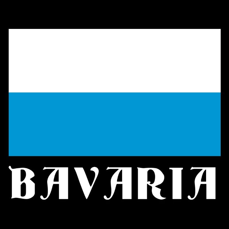 Drapeau de la Bavière avec texte gothique