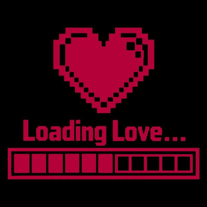 Pixel Heart Loading Bar Saint-Valentin - Avec amour