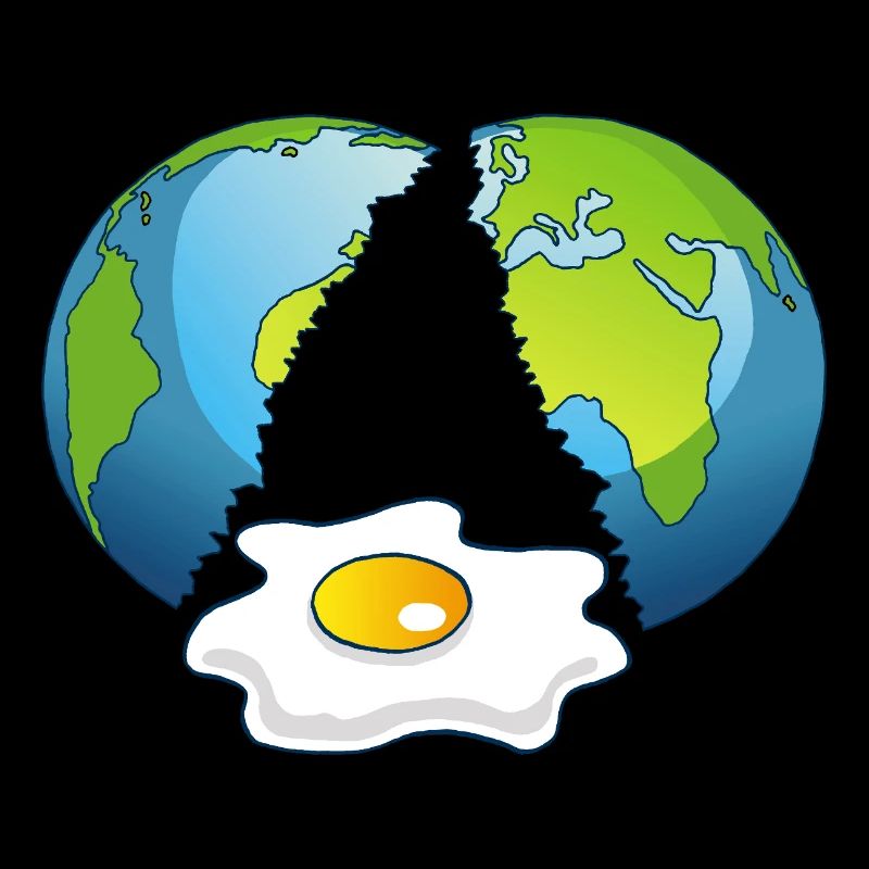 Planet Erde ist ein Ei