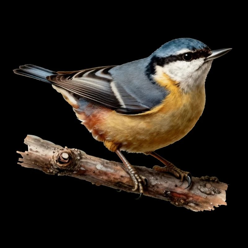 Nuthatch on branch