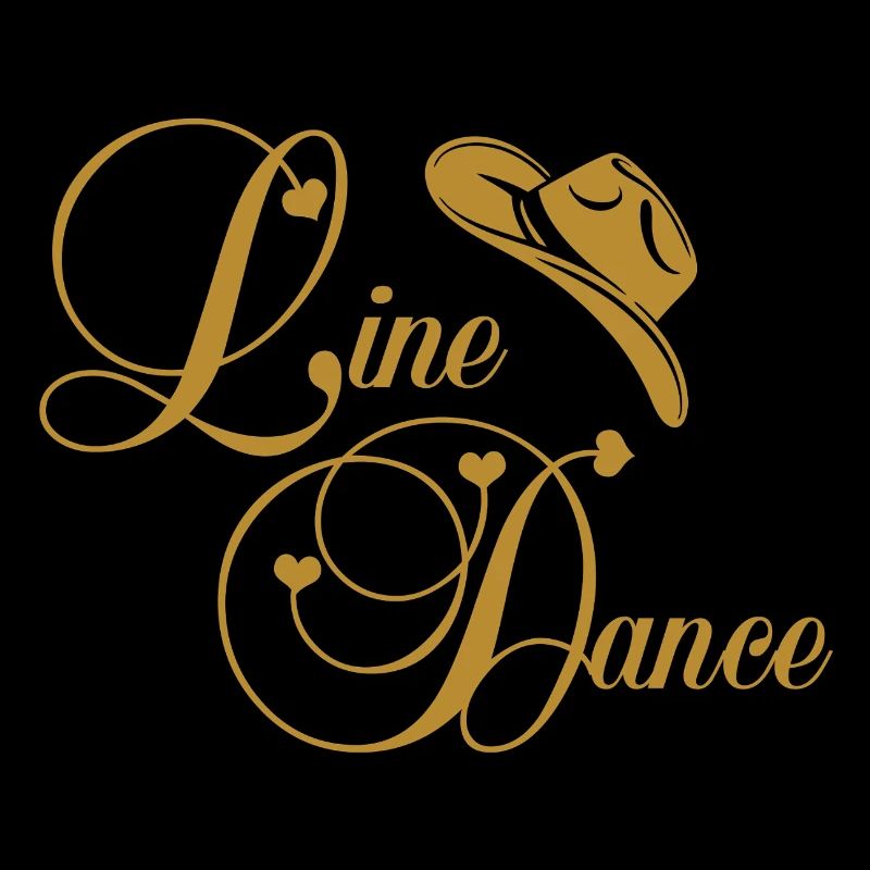 Line Dance Golden Logo