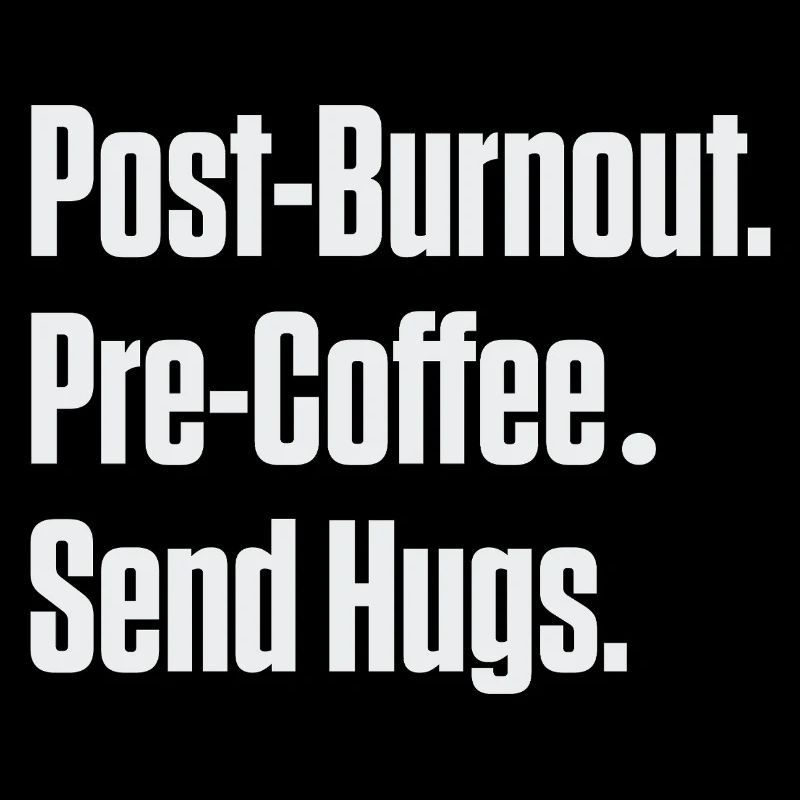 Post-Burnout vor Kaffee Umarmungen schicken