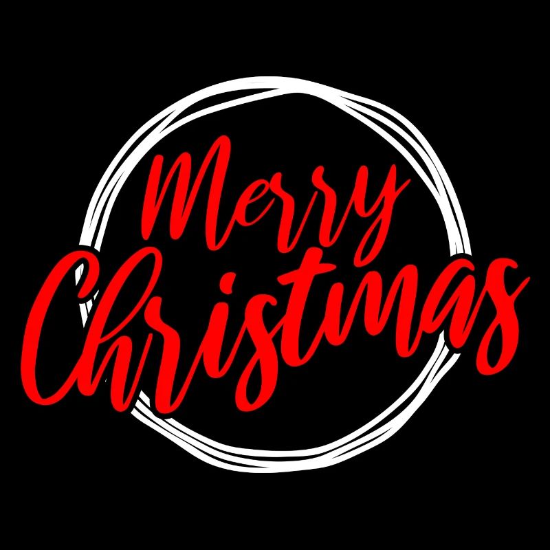 Frohe Weihnachten Script Circle