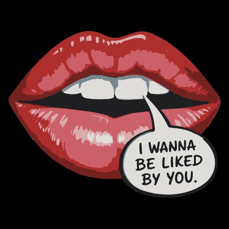 Bold Lip Pop Art: Be Liked