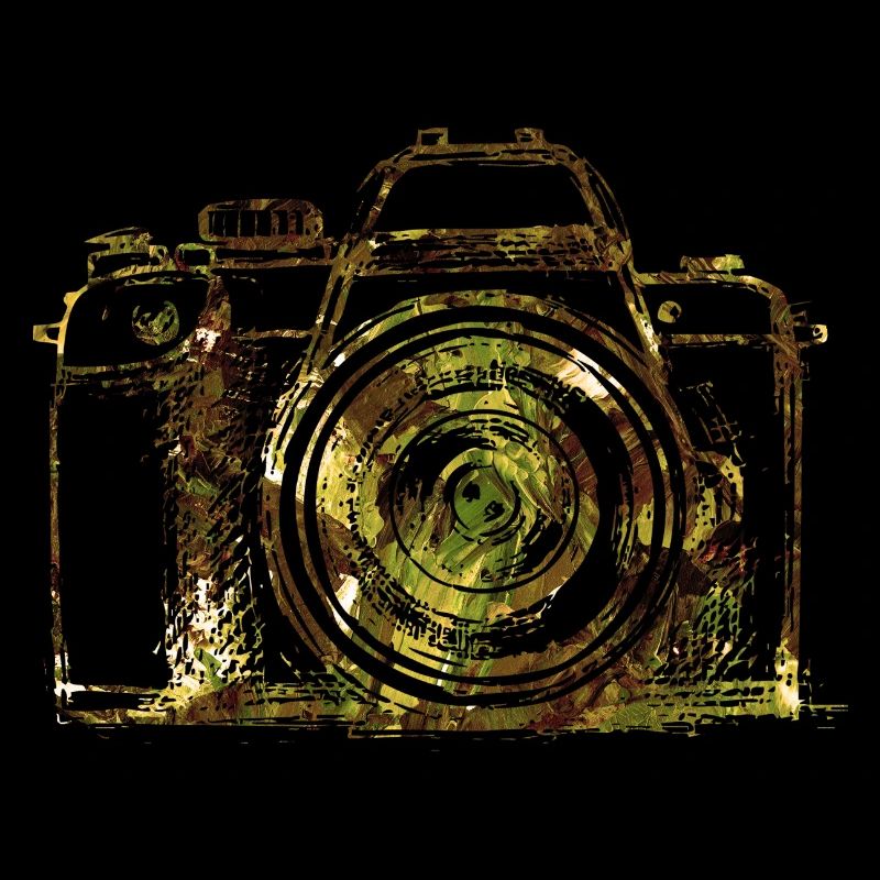 Camouflage Camera Portrait