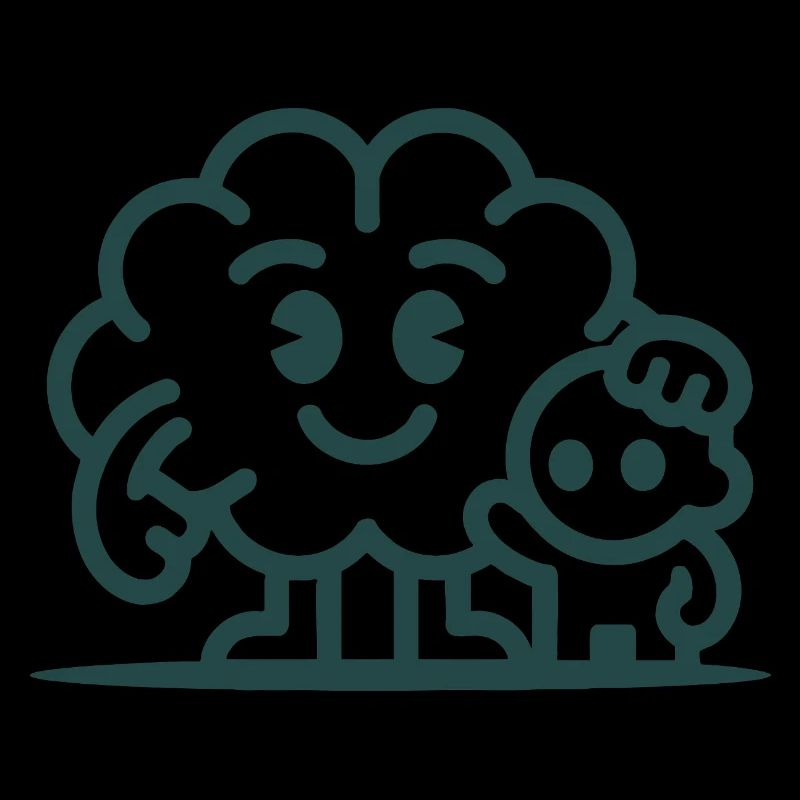 Friendly Cloud Duo Illustration