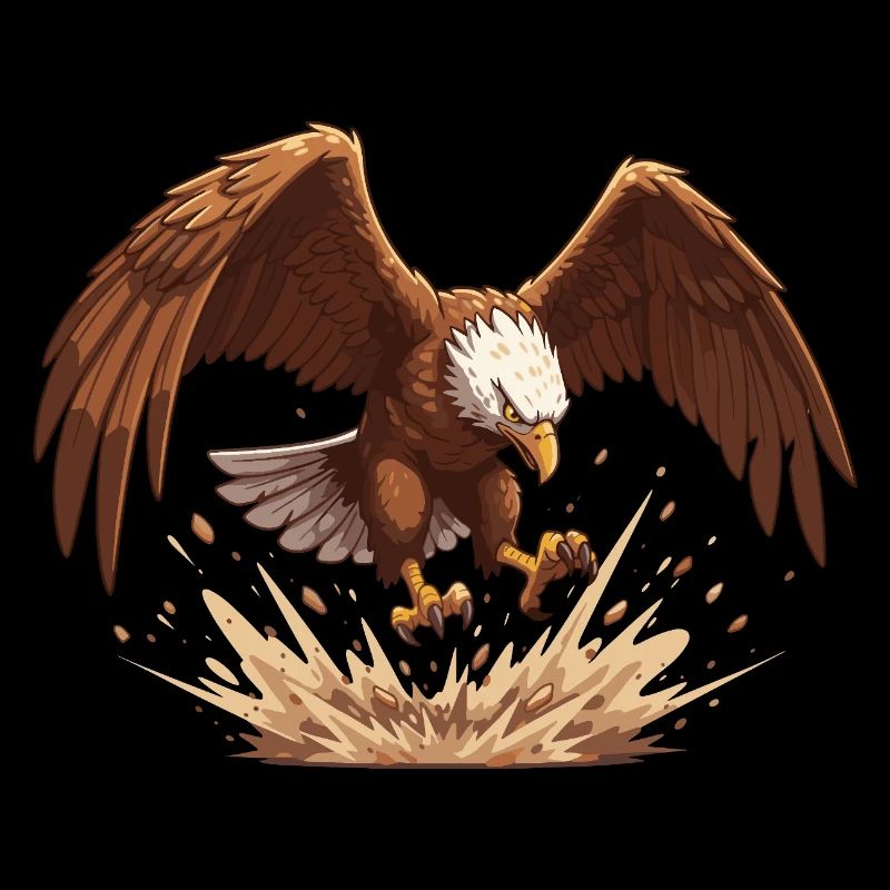 Eagle in the fall
