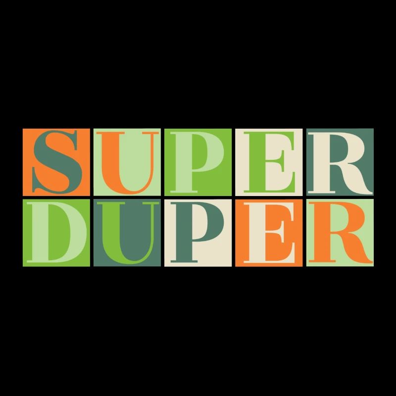 Super Duper - grün/orange