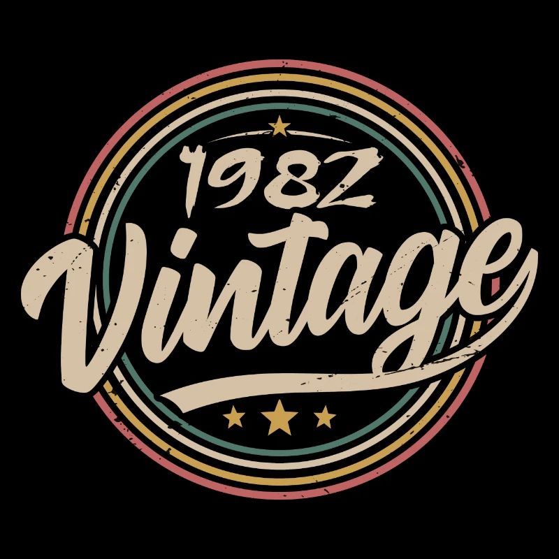 1982 Vintage 1982 Birthday Gift - Retro Style 1982