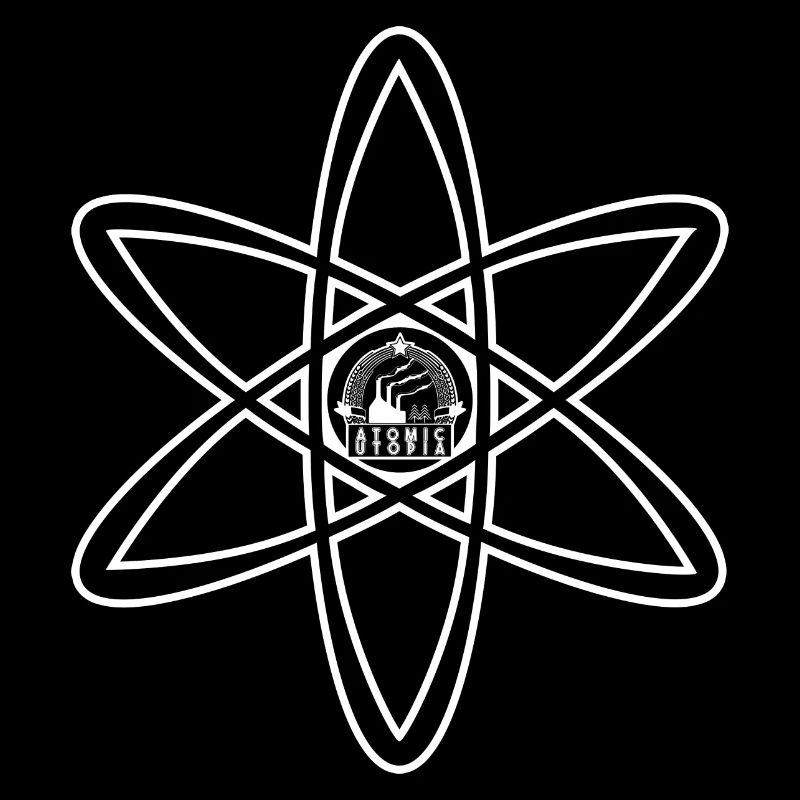 Atomic Utopia - Atom Emblem in Black