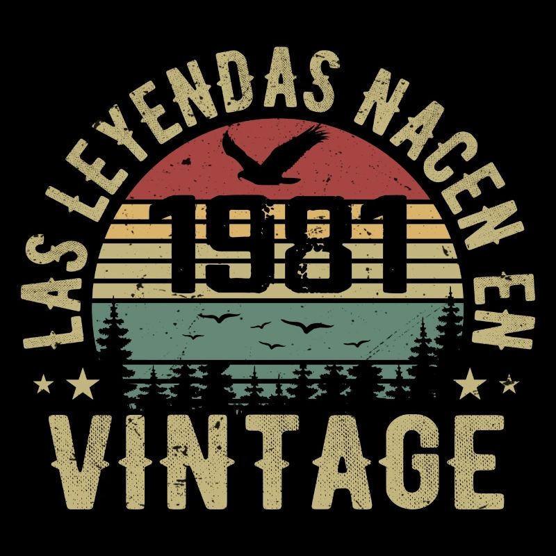 Legenden sind geboren 1981 Geburtstagsgeschenk 1981