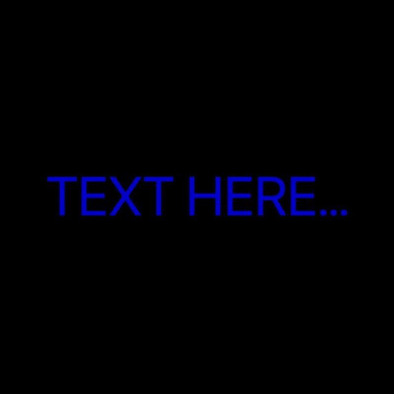 Plain Text Blue Text Print