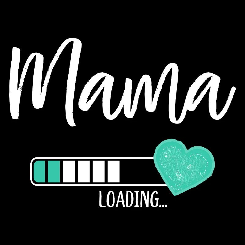 Mama Loading Herz Baby Junge Werdende Mama