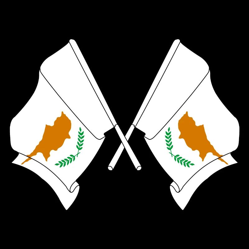 Deux drapeaux Chypre