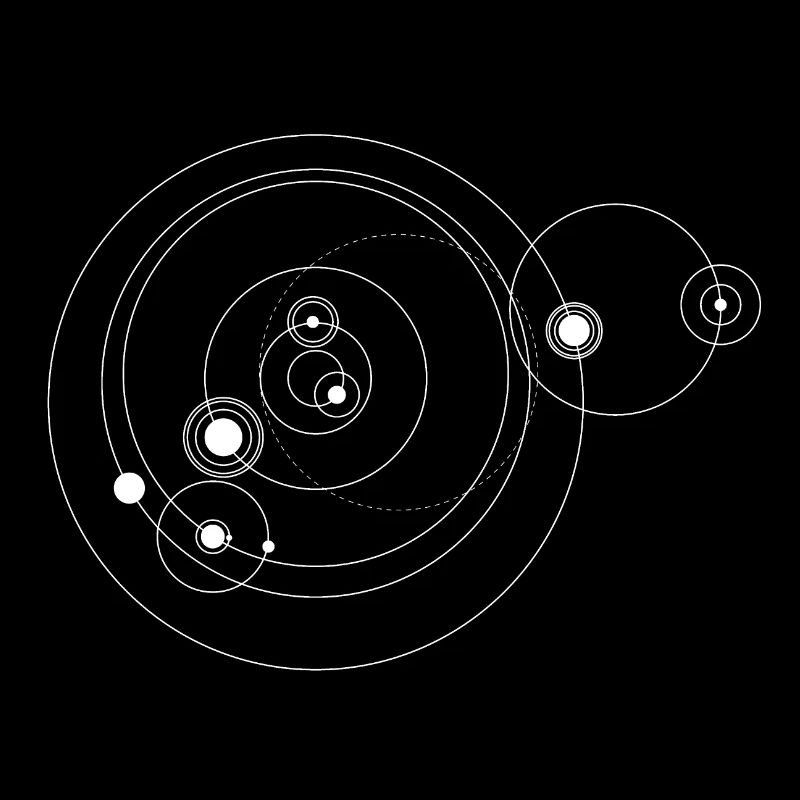 Solar system only (white)