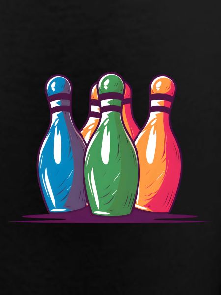 Bowling Pins Comic Style