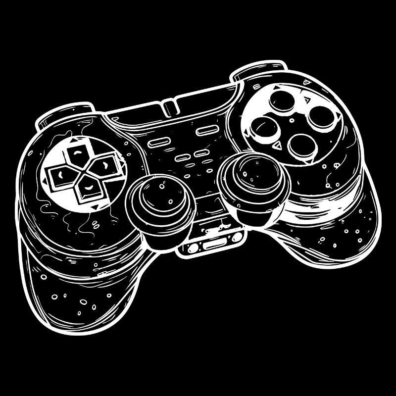 Video Game Controller Drawing