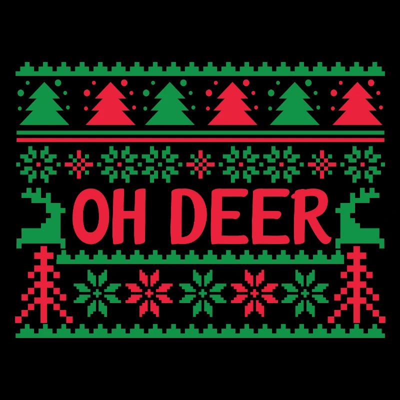 Hässlicher Pullover - Oh Deer