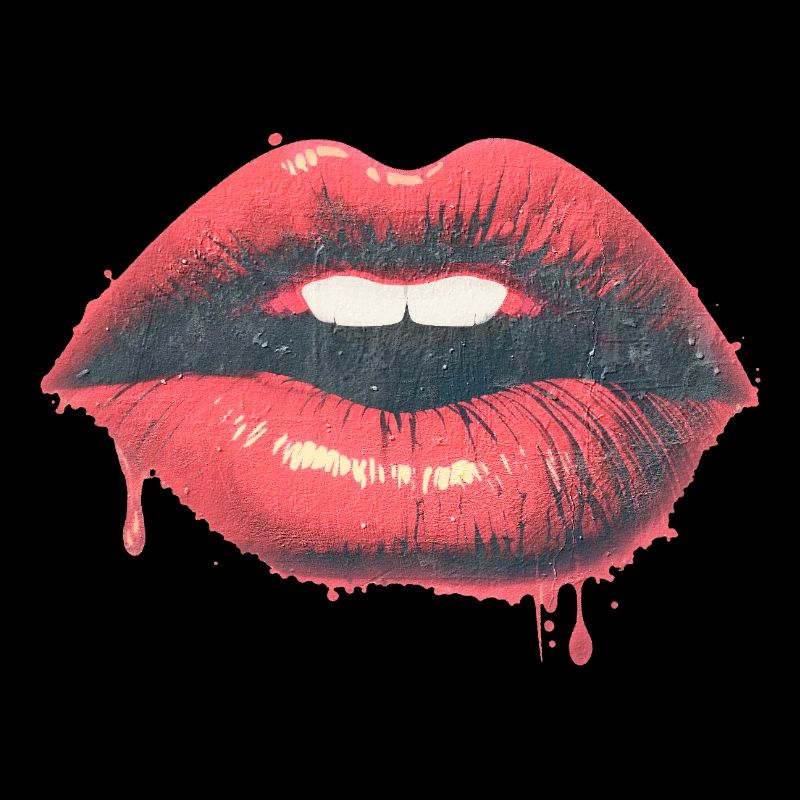 Baiser urbain - Goutteuse - Red Lips Pop Art