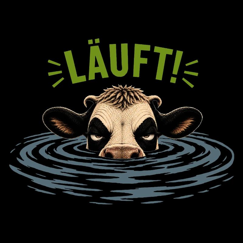 Die genervte Kuh- Motiv LÄUFT