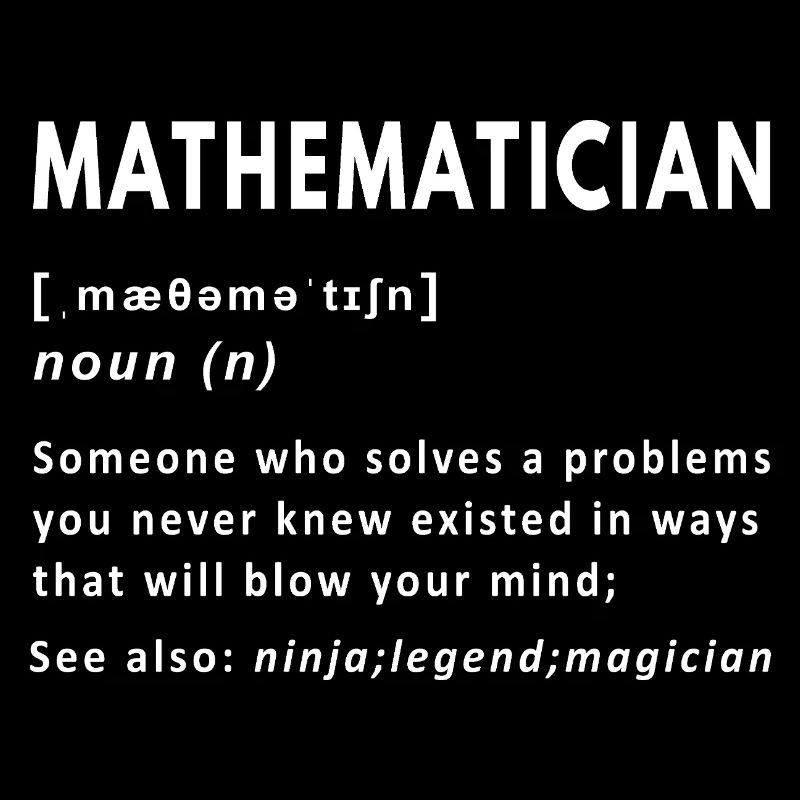Mathematician Definition Funny Math Noun