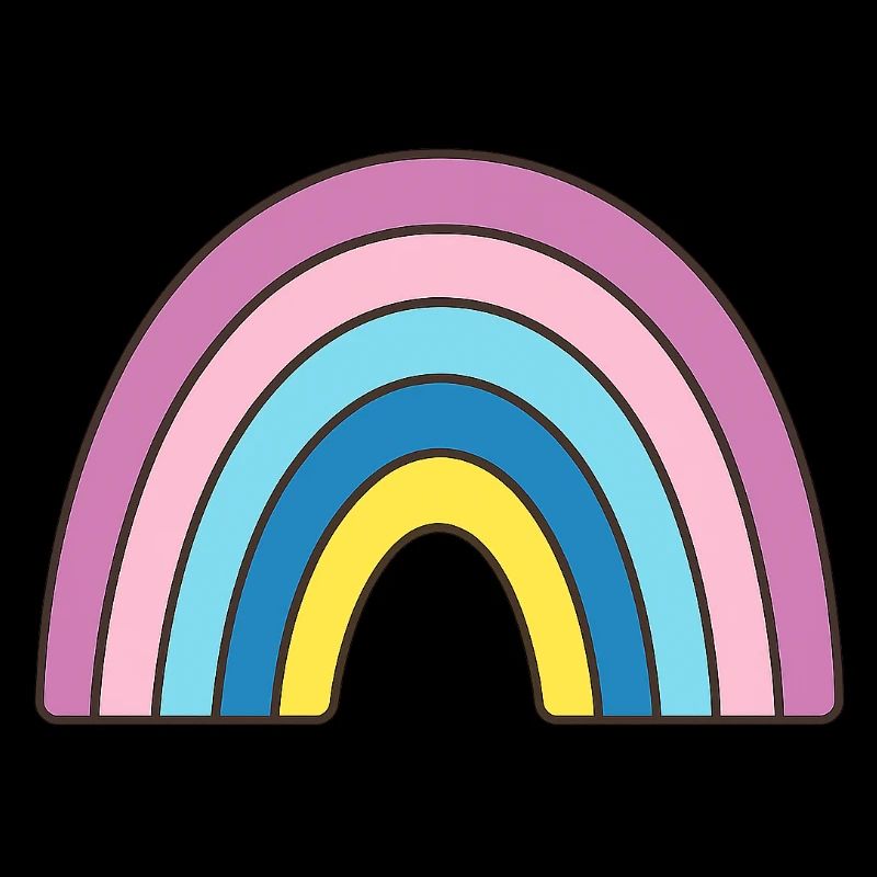 Pastell Regenbogen Design