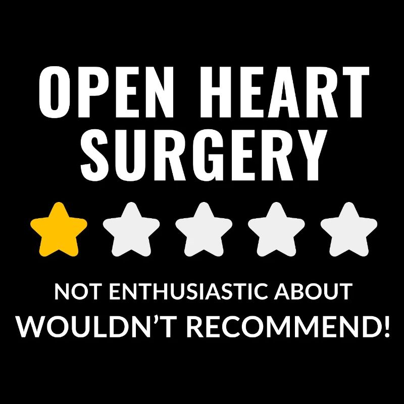 Minimalist Open Heart Surgery Illustration