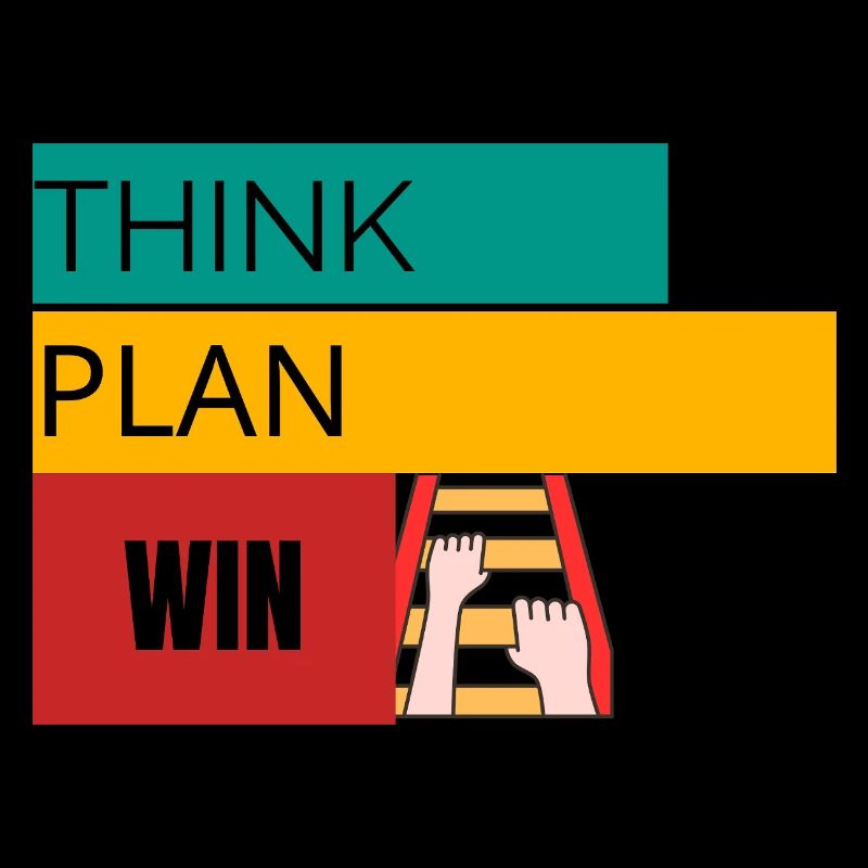 THINK · PLAN · WIN – Motivational T-Shirt
