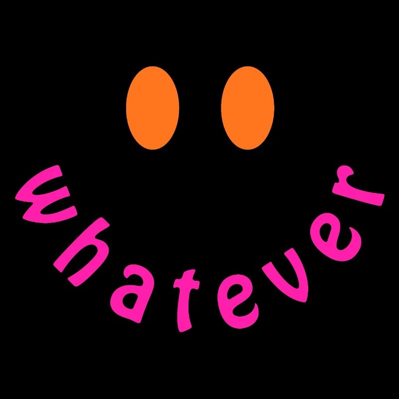 Whatever Smile - Design drôle de déclaration Y2K