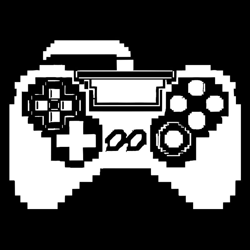 Graphismes pixels de manette de jeu