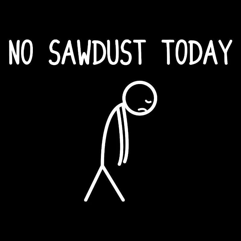 Pas de sciure aujourd’hui Bûcheron de fabrication de bois à tronçonneuse